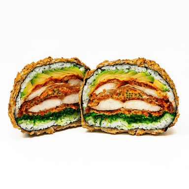 Migdałowy Burger z kurczakiem