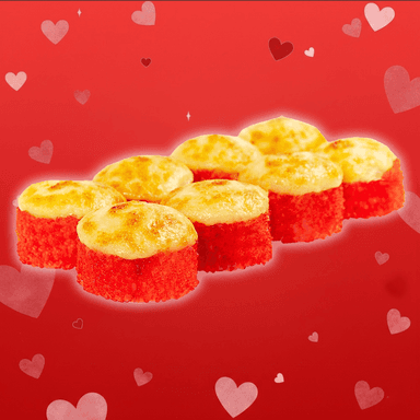 Zapiekany z krewetkami ❤️